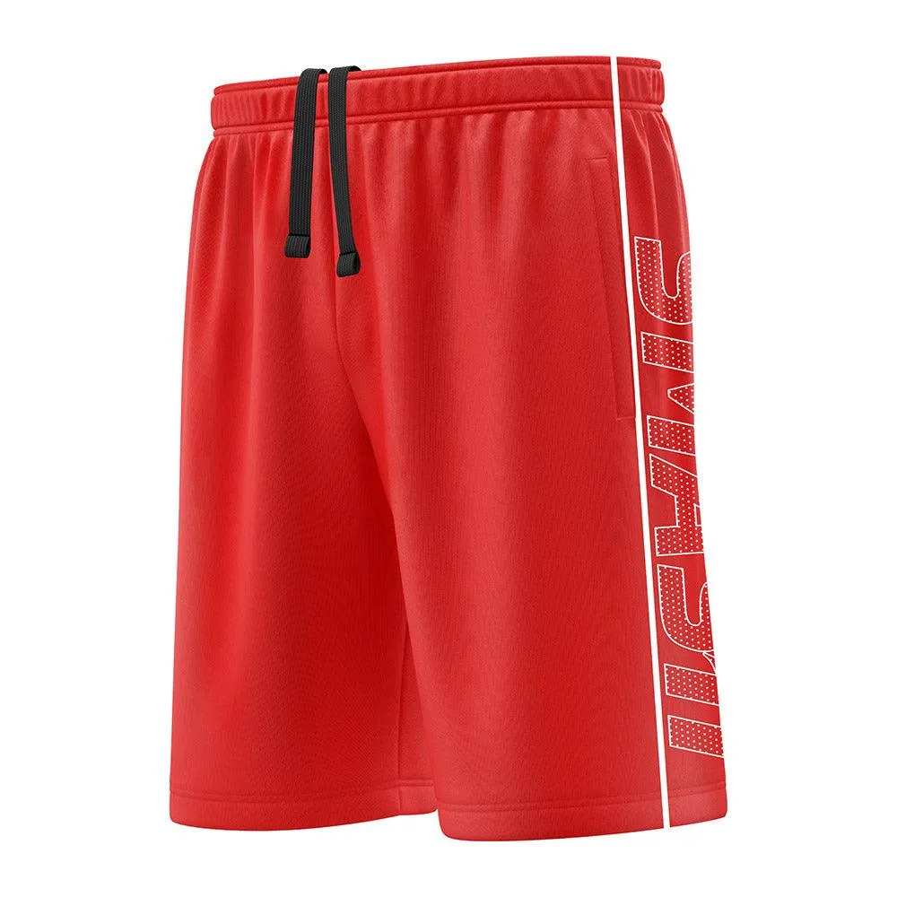 SIS Microfiber Shorts (Red/White)