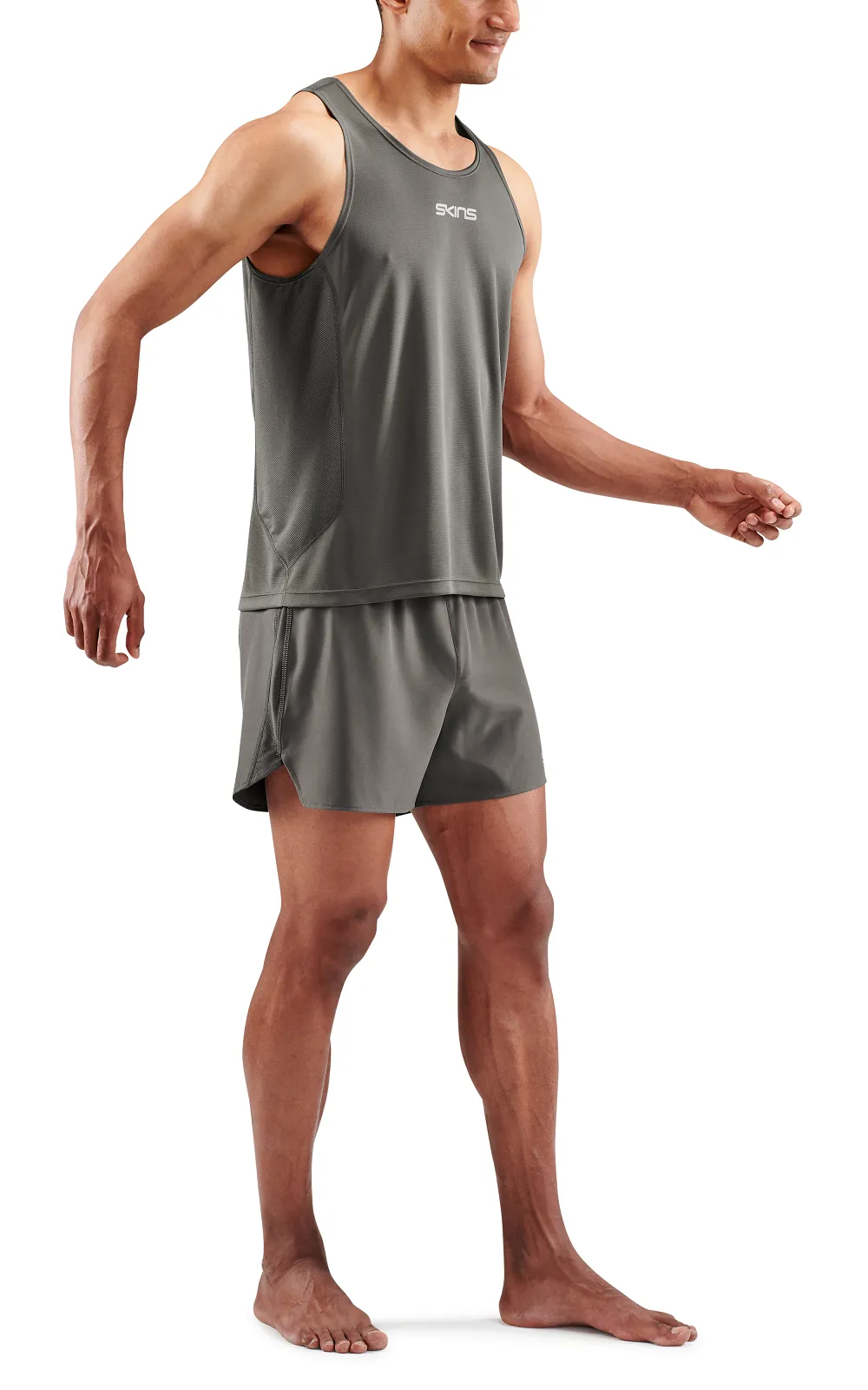 SKINS Men's Activewear Singlet 3-Series - Charcoal