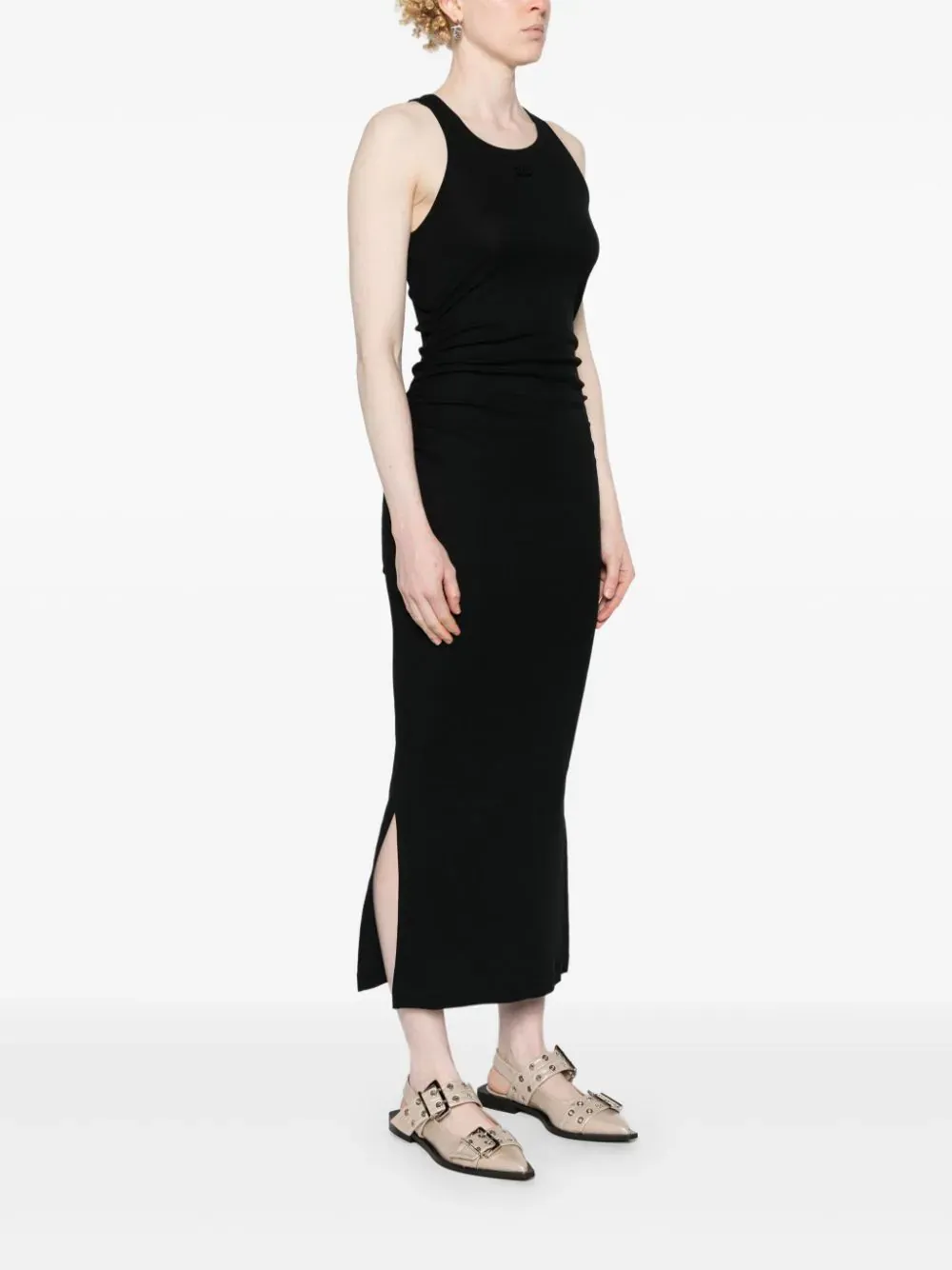 Soft Cotton Rib Tank Top Long Dress