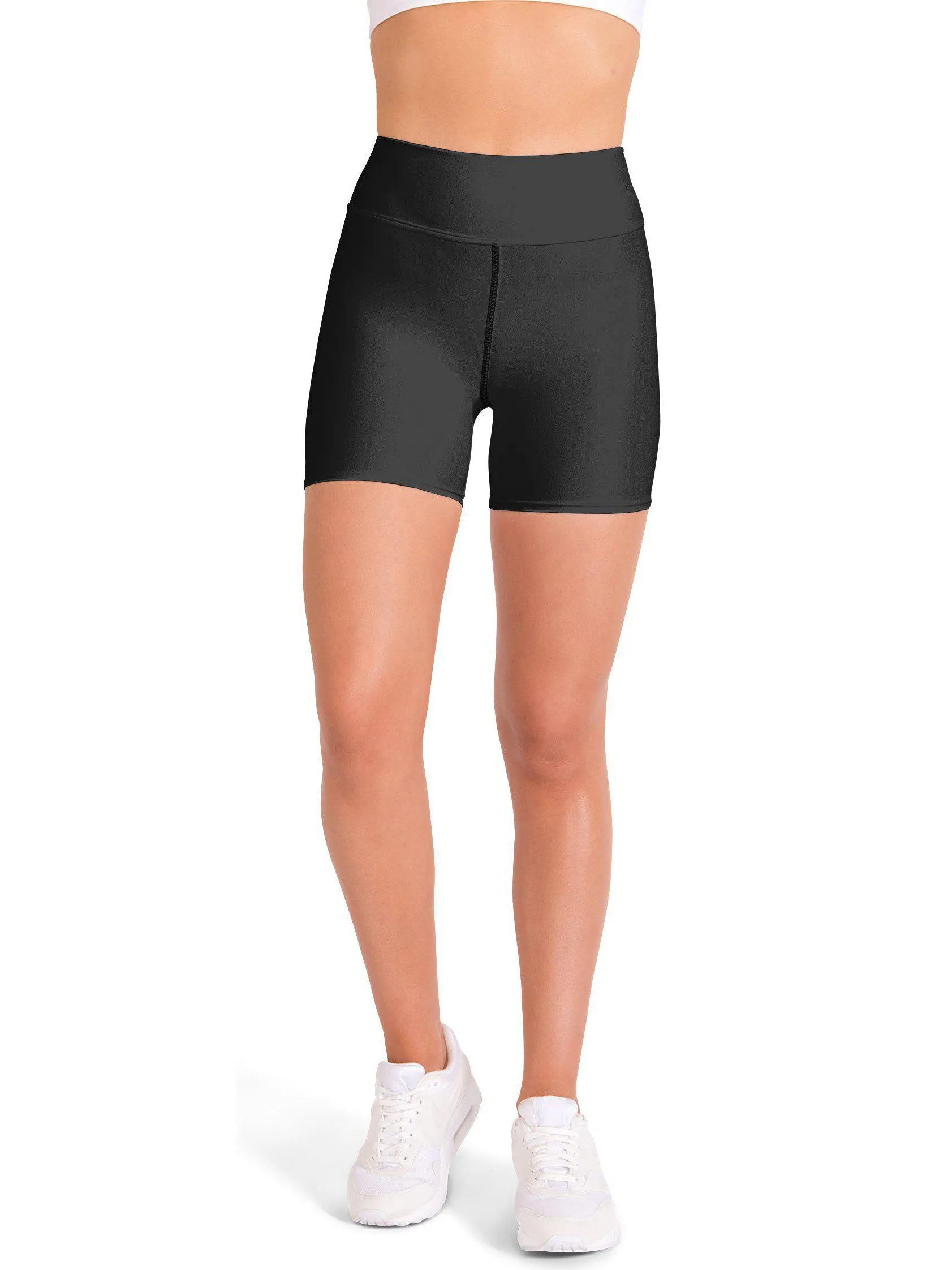 Solid Charcoal Grey Yoga Shorts