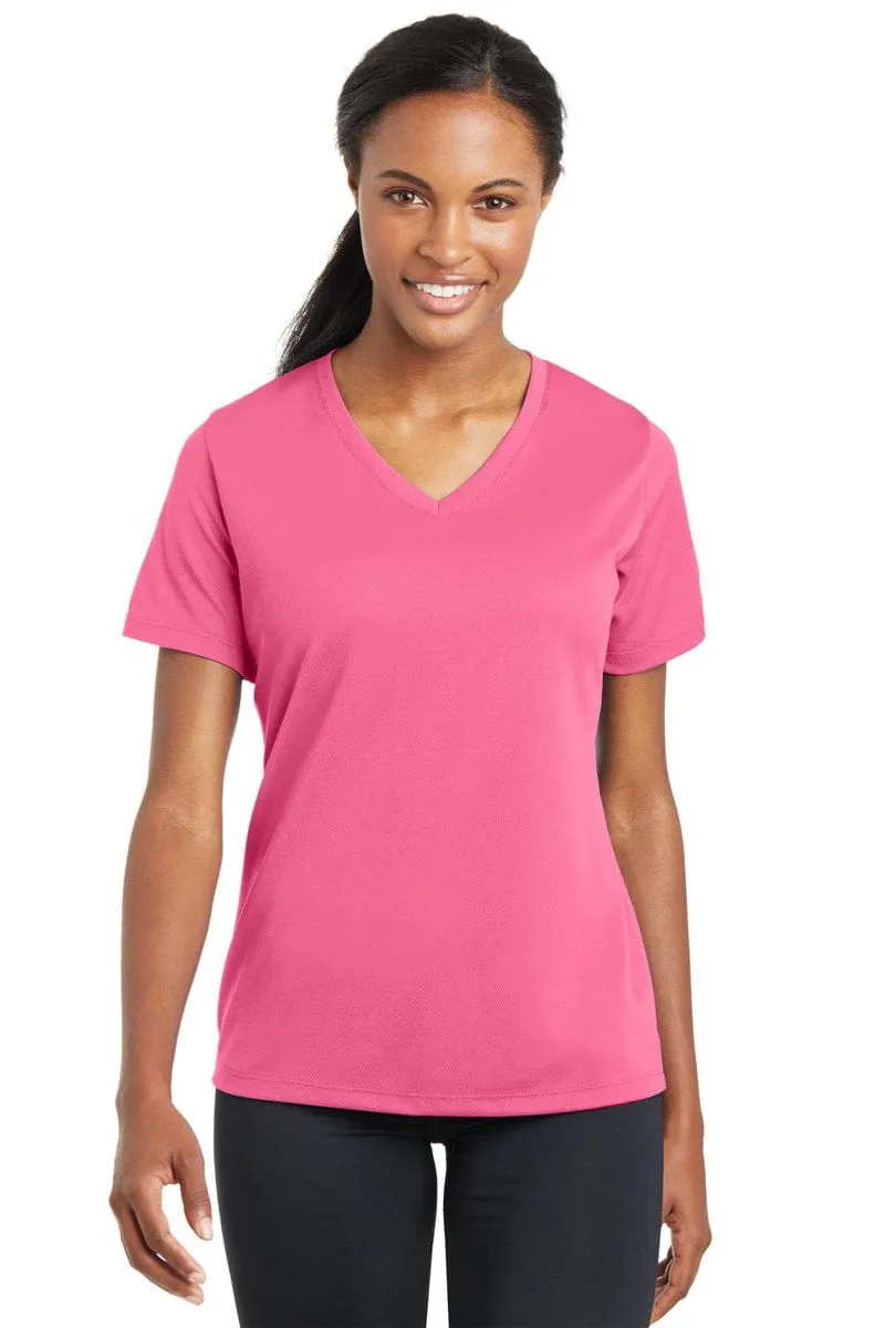 Sport-Tek LST340: Ladies PosiCharge RacerMesh V-Neck Tee