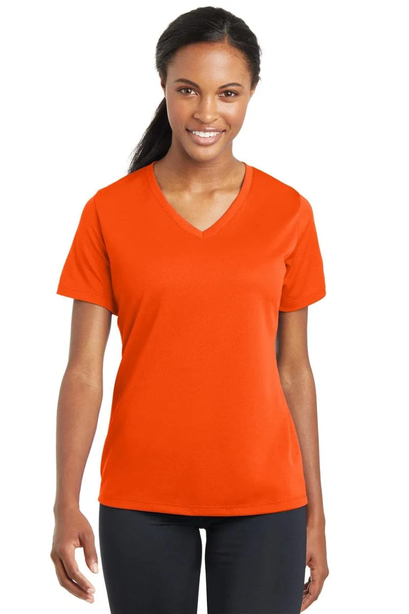 Sport-Tek LST340: Ladies PosiCharge RacerMesh V-Neck Tee