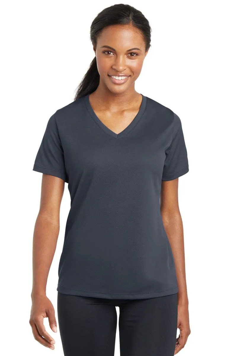 Sport-Tek LST340: Ladies PosiCharge RacerMesh V-Neck Tee