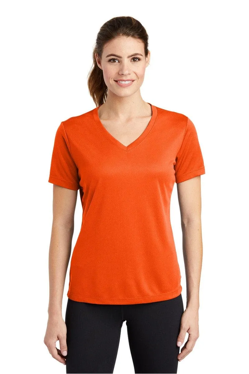 Sport-Tek LST340: Ladies PosiCharge RacerMesh V-Neck Tee