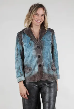 Stevie Ombre Cord Blazer, Sky