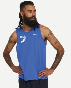 Stopwatch Singlet Men - Blue Raz