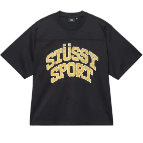 STÜSSY SPORT MESH FOOTBALL JERSEY // BLACK