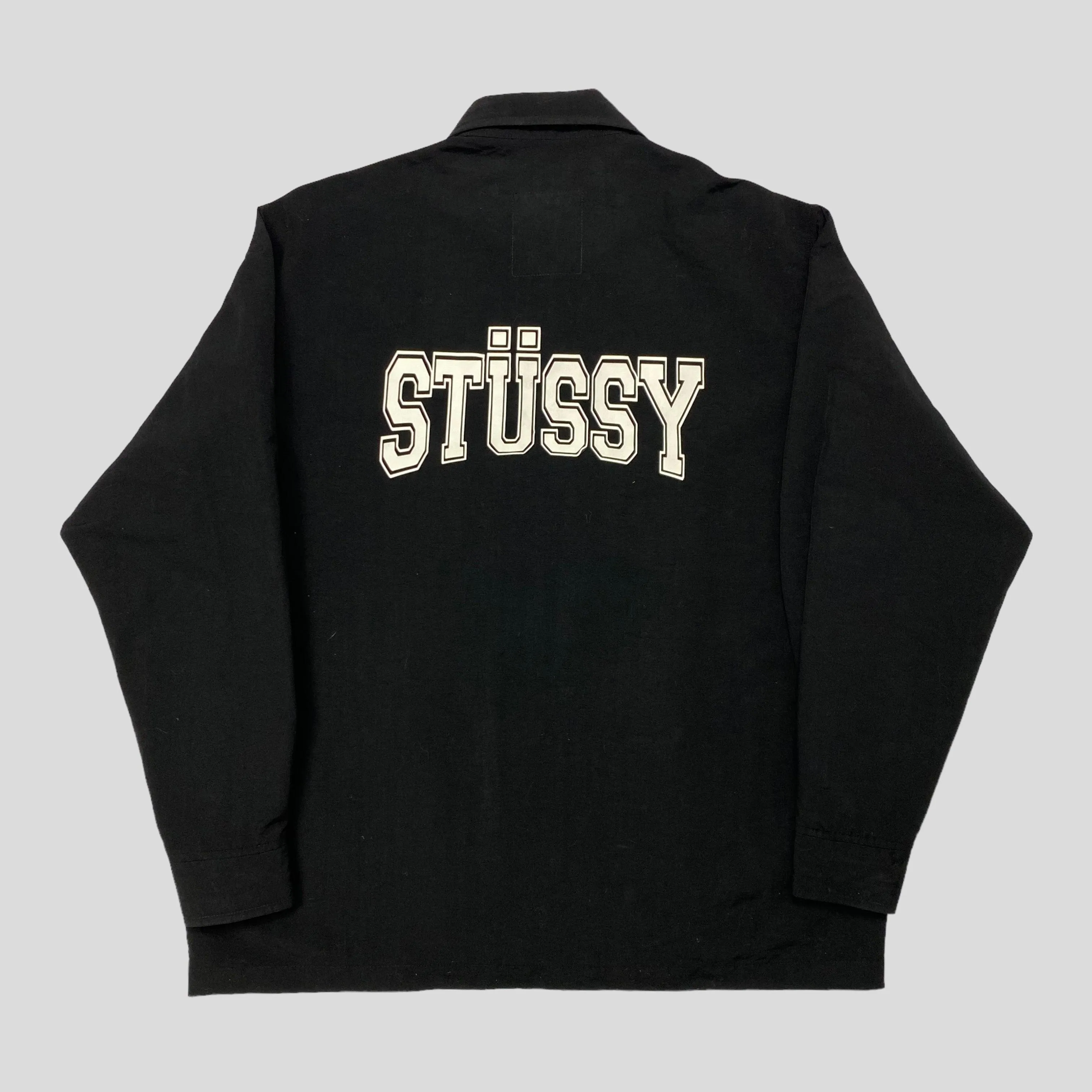 Stussy 1990’s Burly Threads Nylon Harrington Jacket - M (XL)