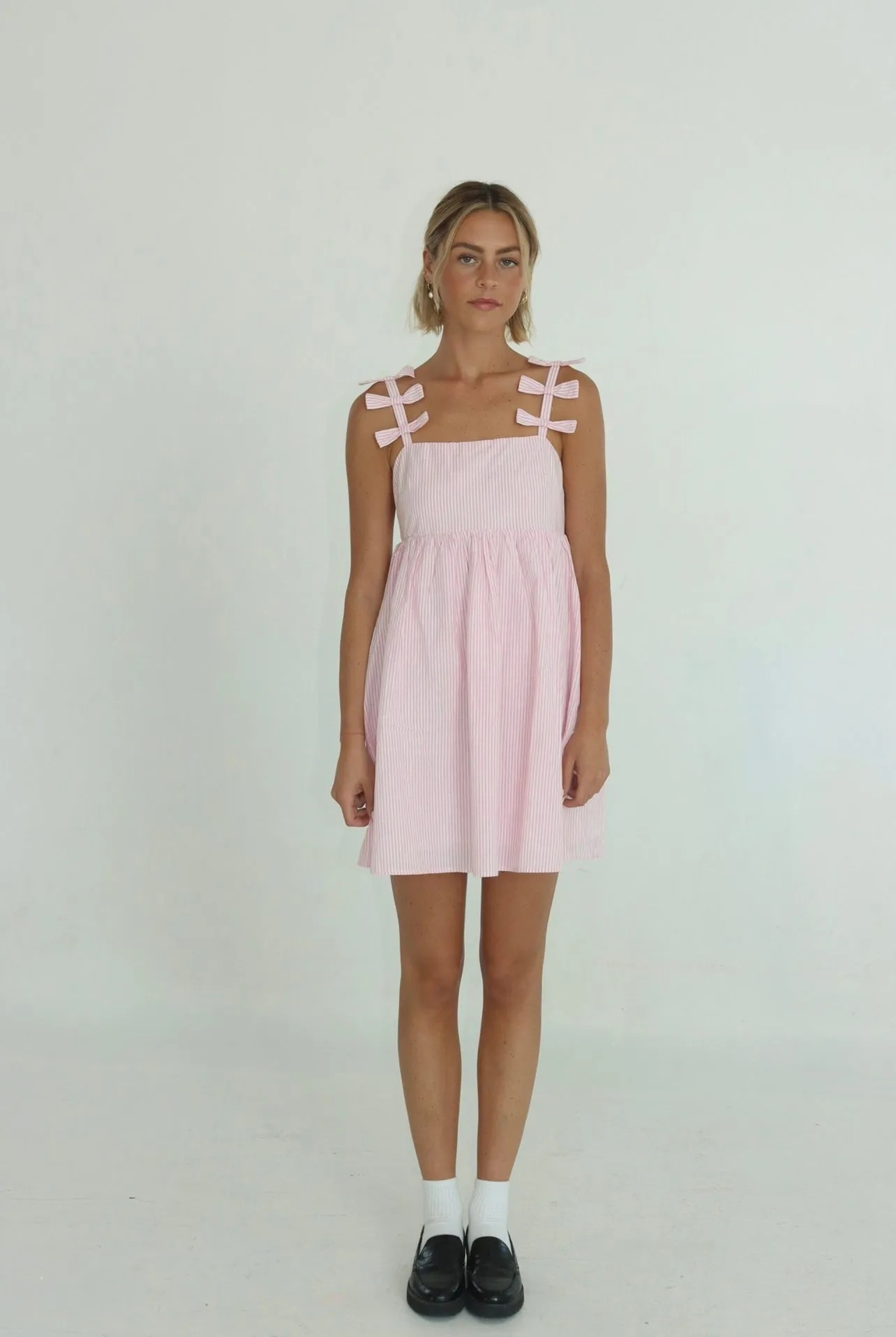 Sunday Strawbaby Bow Tank Dress