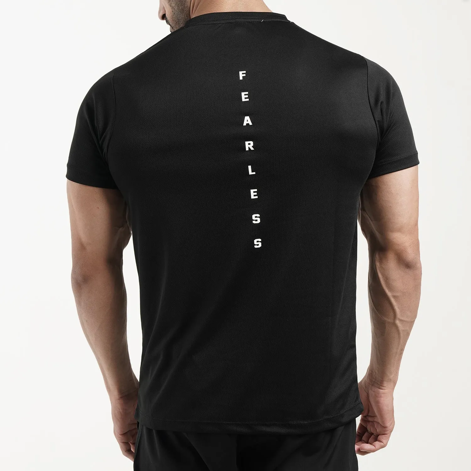 Tf-Black Fearless Mesh Tee