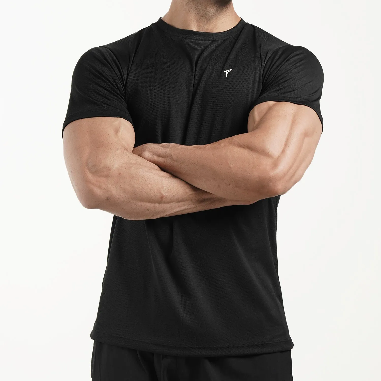 Tf-Black Fearless Mesh Tee