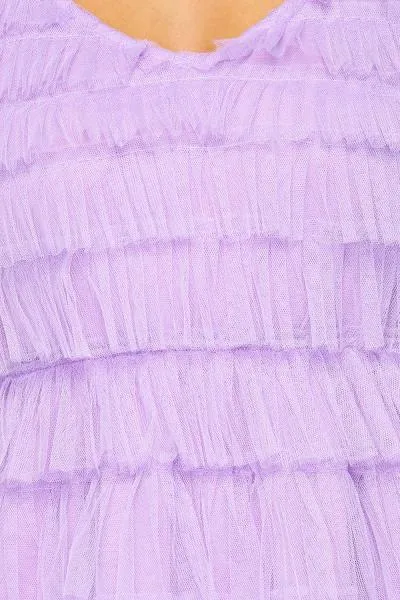 Tulle Tiered Tank Dress - Lavender -