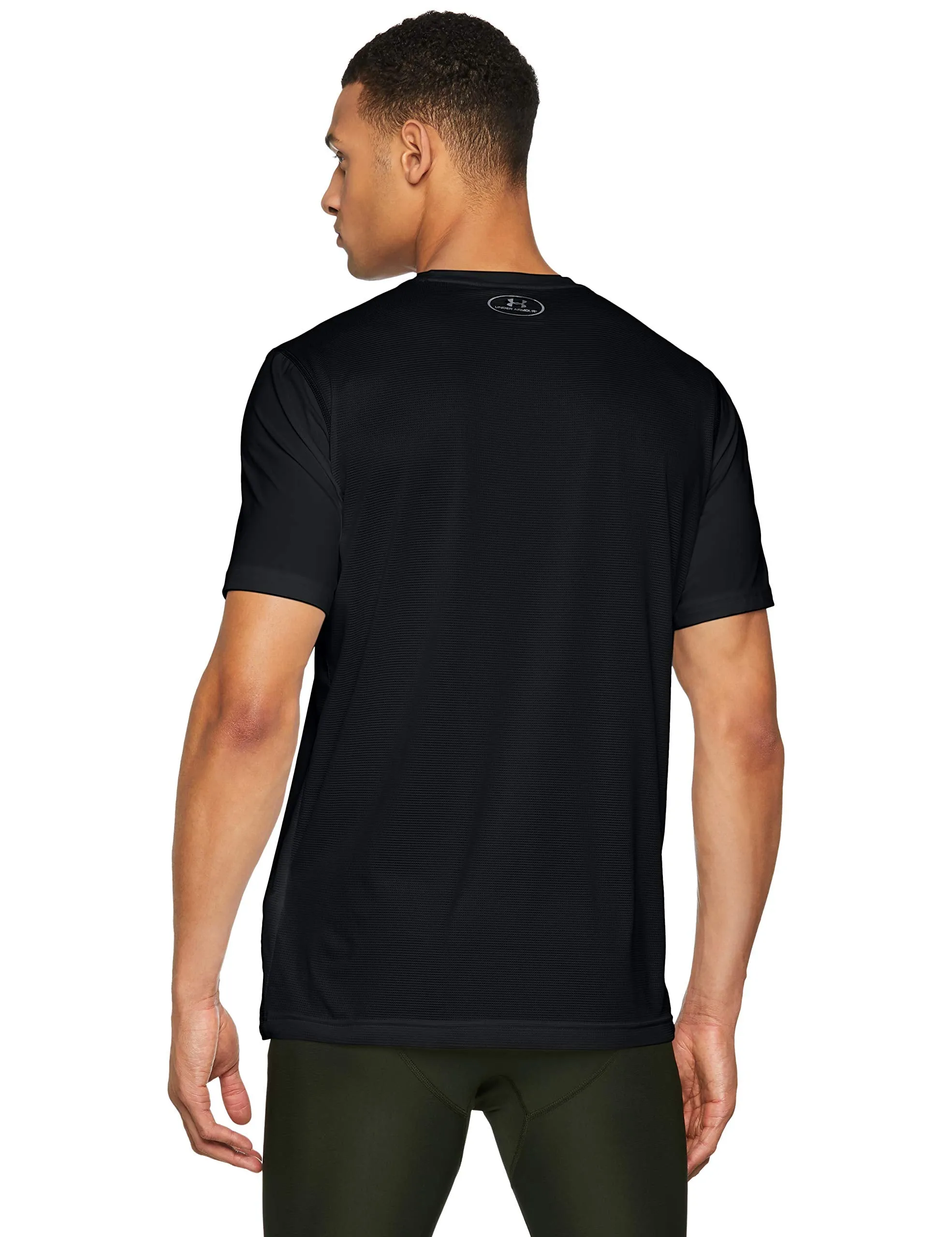 Under Armour Men's Raid Short Sleeve T-Shirt, Black/Graphite