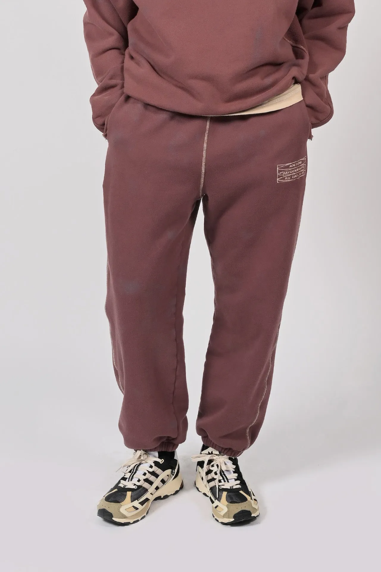 Volume Track Pants - Burgundy