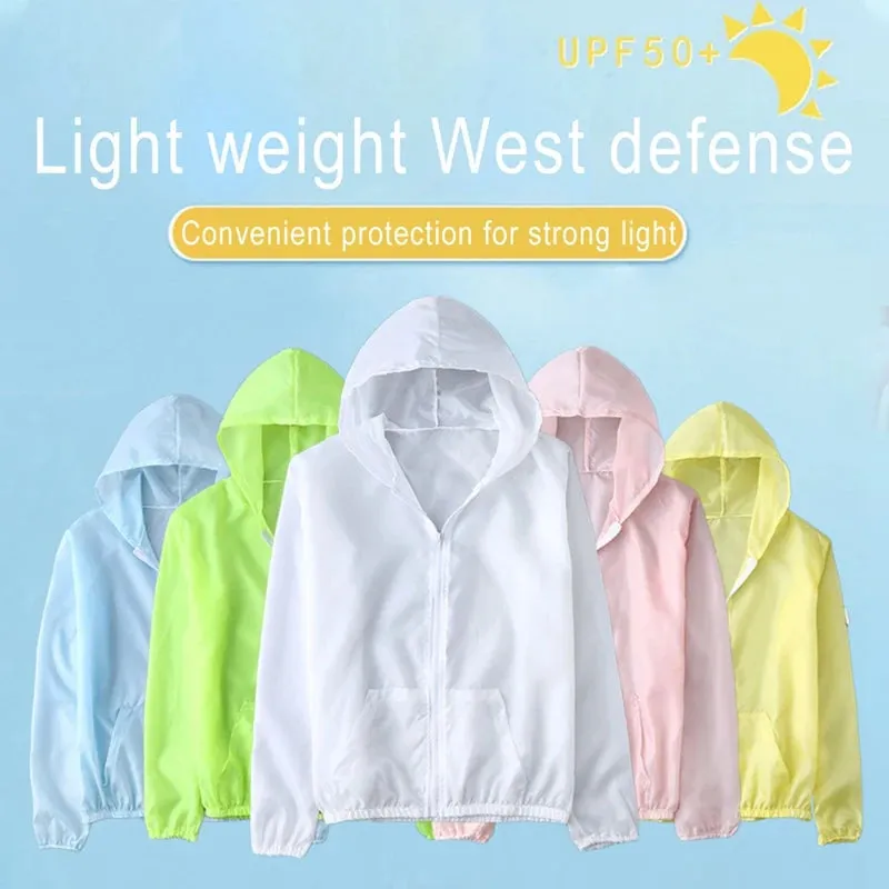 Woman Sun Protection Clothing Female Jackets Summer Ladies Thin Long Sleeve Outdoor Sports Hooded Protect Windbreakers