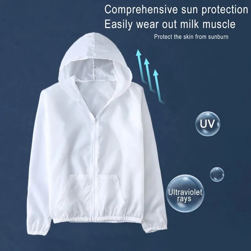 Woman Sun Protection Clothing Female Jackets Summer Ladies Thin Long Sleeve Outdoor Sports Hooded Protect Windbreakers