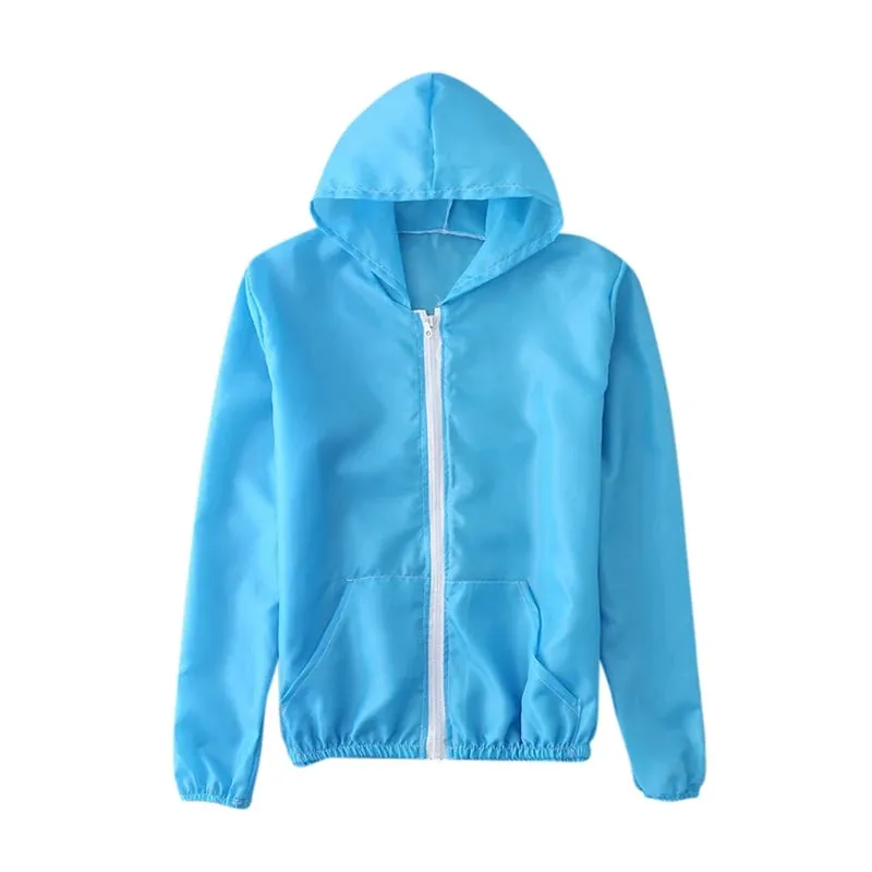 Woman Sun Protection Clothing Female Jackets Summer Ladies Thin Long Sleeve Outdoor Sports Hooded Protect Windbreakers