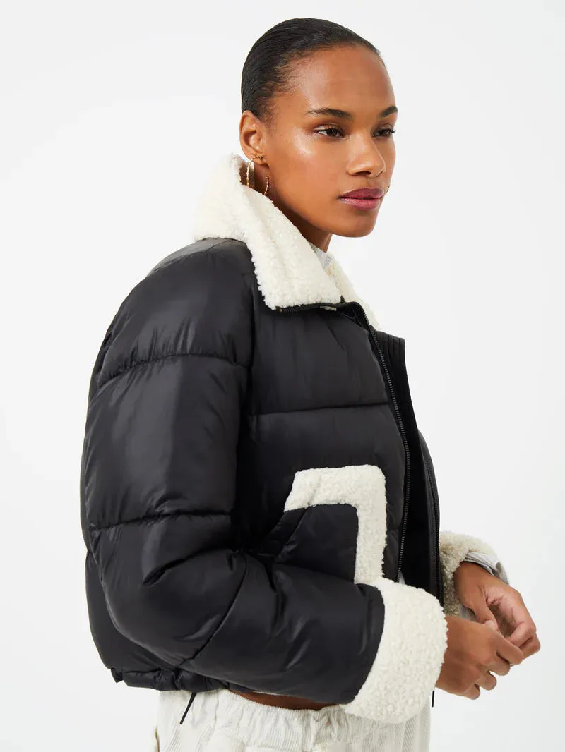 Women Black Puffer Jacket By TJS