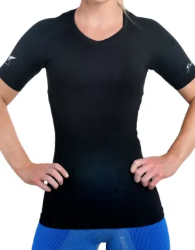 Women's Short Sleeve body mapped Compression Top