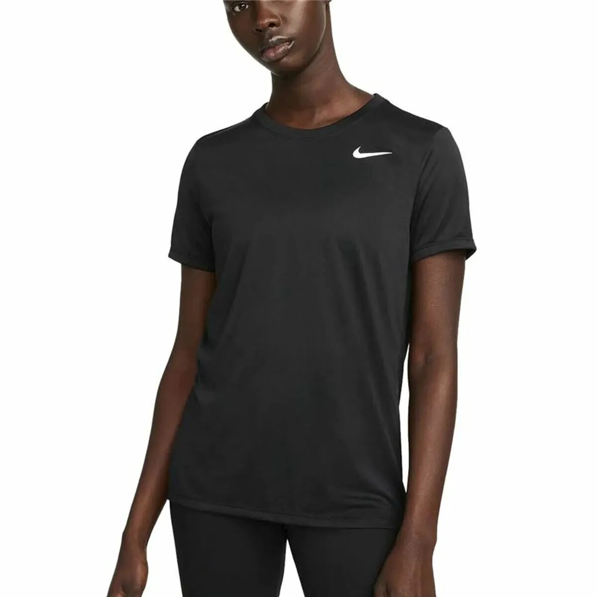 Women’S Short Sleeve T-Shirt Nike Dri-Fit  Black