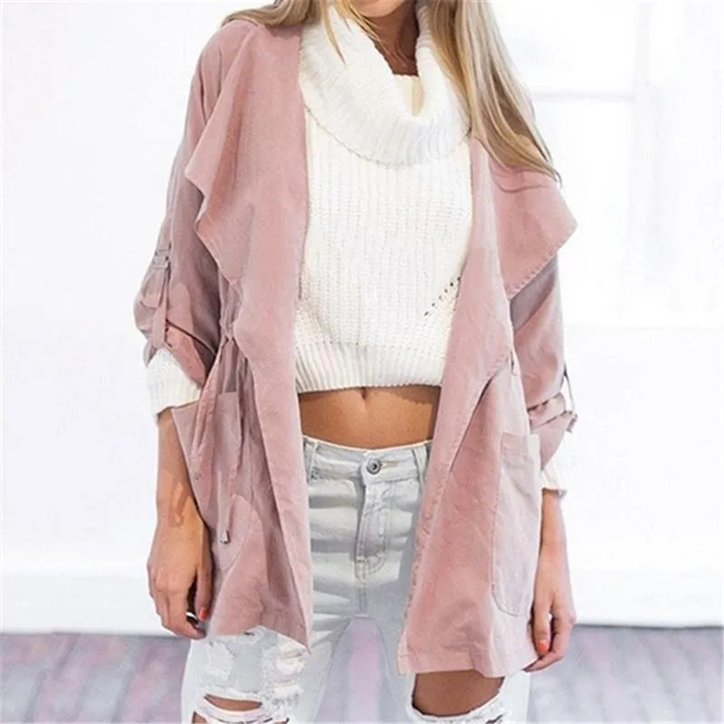 Women's Spring/Autumn Casual Loose Hooded Coat