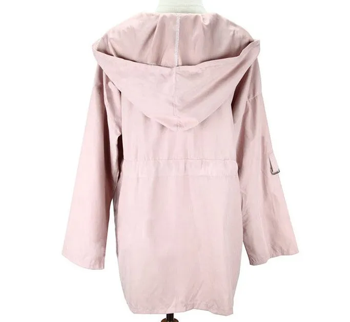 Women's Spring/Autumn Casual Loose Hooded Coat