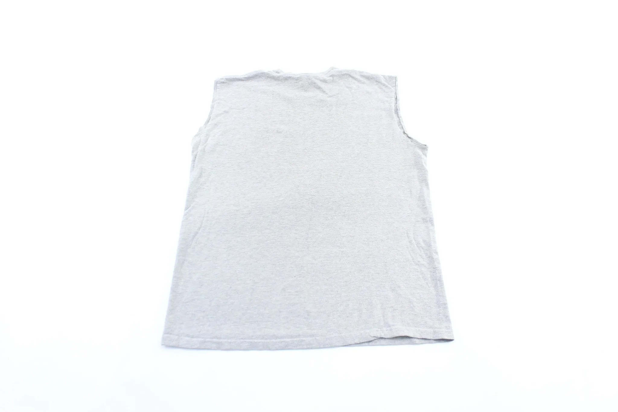 Y2K Nike Embroidered Logo Grey Tank Top