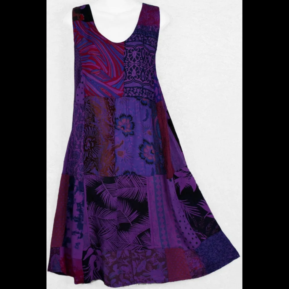 Zoey's Purple Patchwork Dress